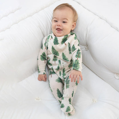 Forest Trees - 2 Way Zipper Footie