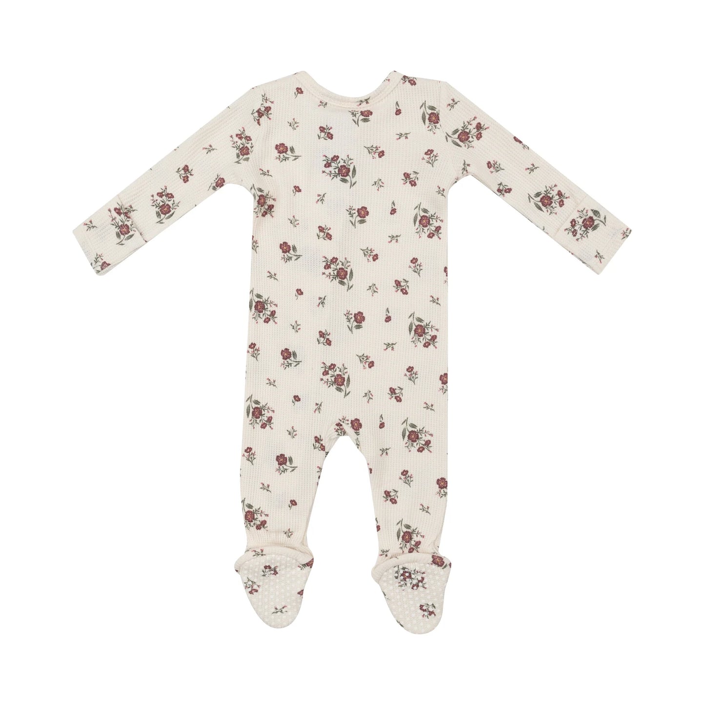 Misty Rose Floral - 2 Way Zipper Footie