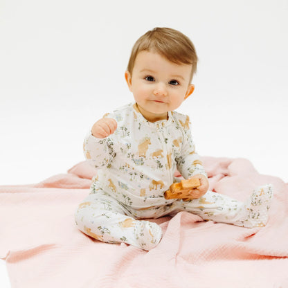 Pretty Ponies - 2 Way Ruffle Zipper Ruffle Back Footie