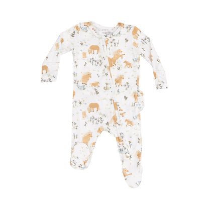 Pretty Ponies - 2 Way Ruffle Zipper Ruffle Back Footie