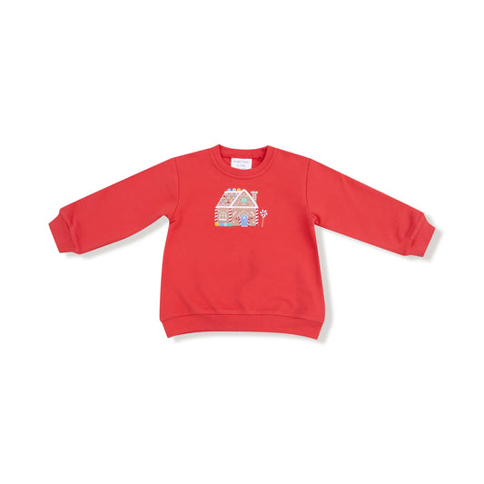 Candy Canes Puffy Long Sleeve Oversized Sweatshirt + Flared Pant