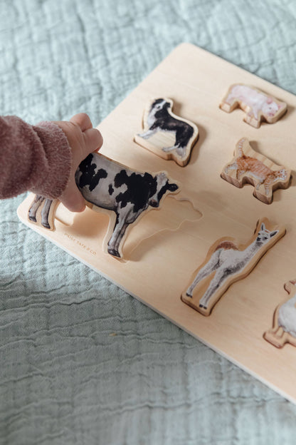 Farm Animals Chunky Wooden Puzzle: A Tabitha Paige Puzzle