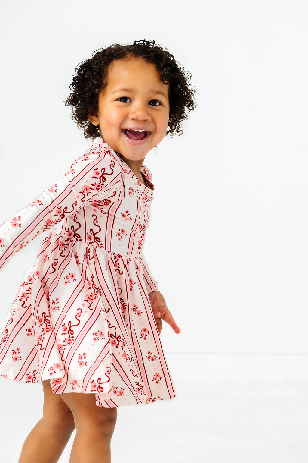 Vintage Love Long Sleeve Twirl Dress