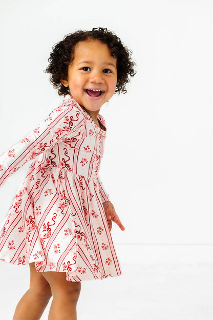 Vintage Love Long Sleeve Twirl Dress