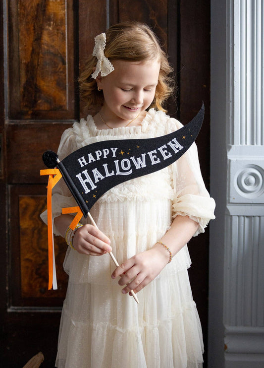 Happy Halloween felt pennant from My Mind's Eye