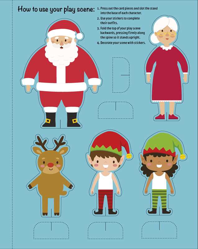 Santa & Friends: Dress-Up Sticker Book