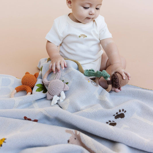 ABC Woodland Baby Blanket