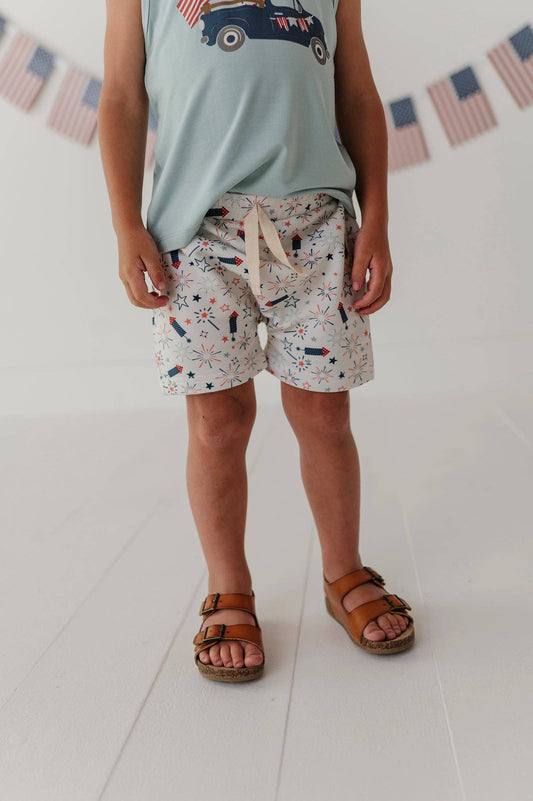 Fireworks Harem Shorts