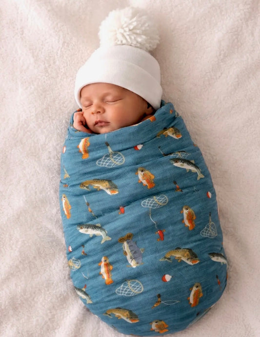 Gone Fishing / Muslin Swaddle
