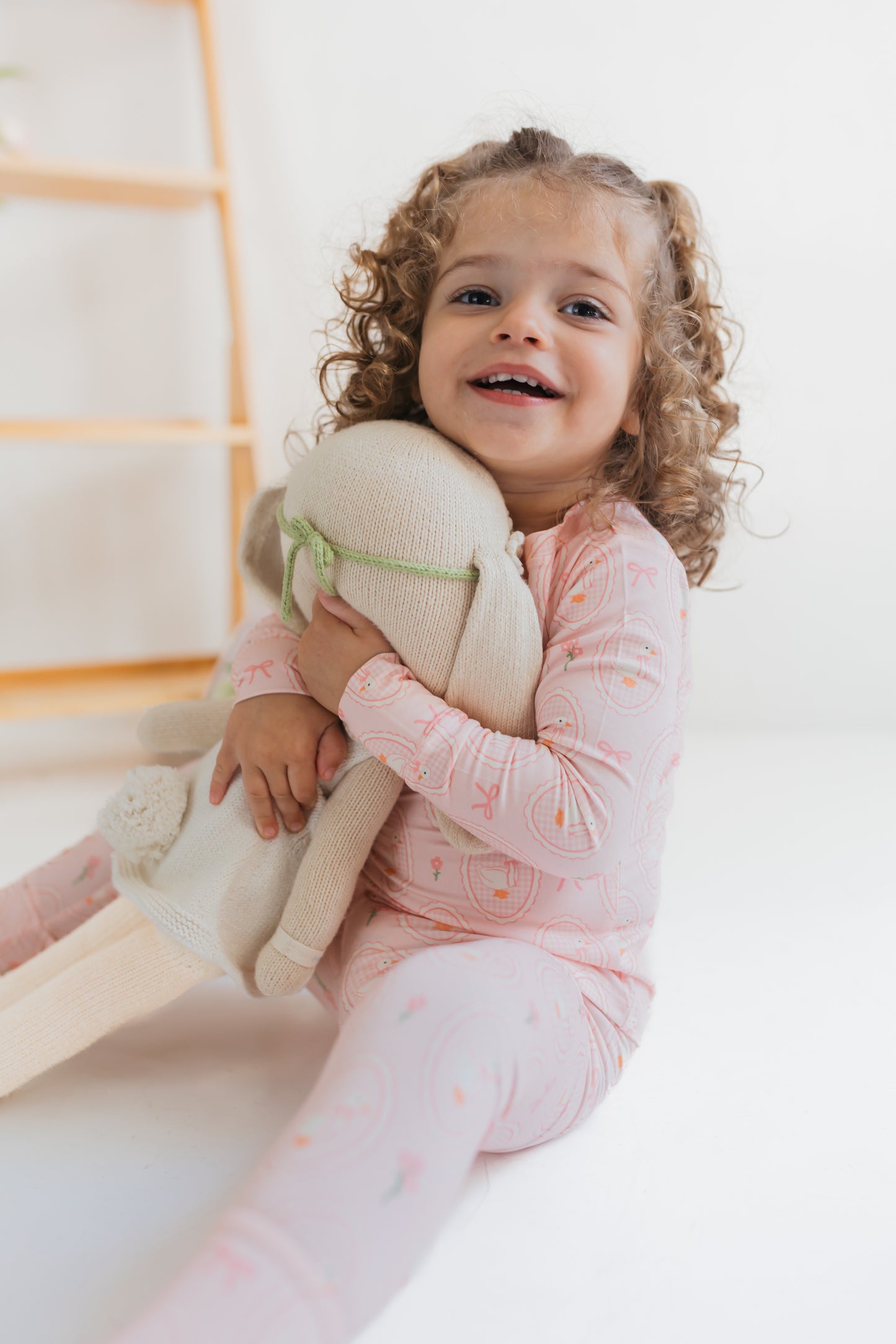 Pink Little Goose Two Piece Set