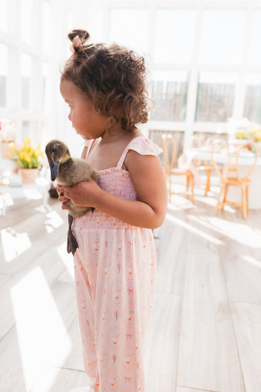 Pink Little Goose Jumpsuit