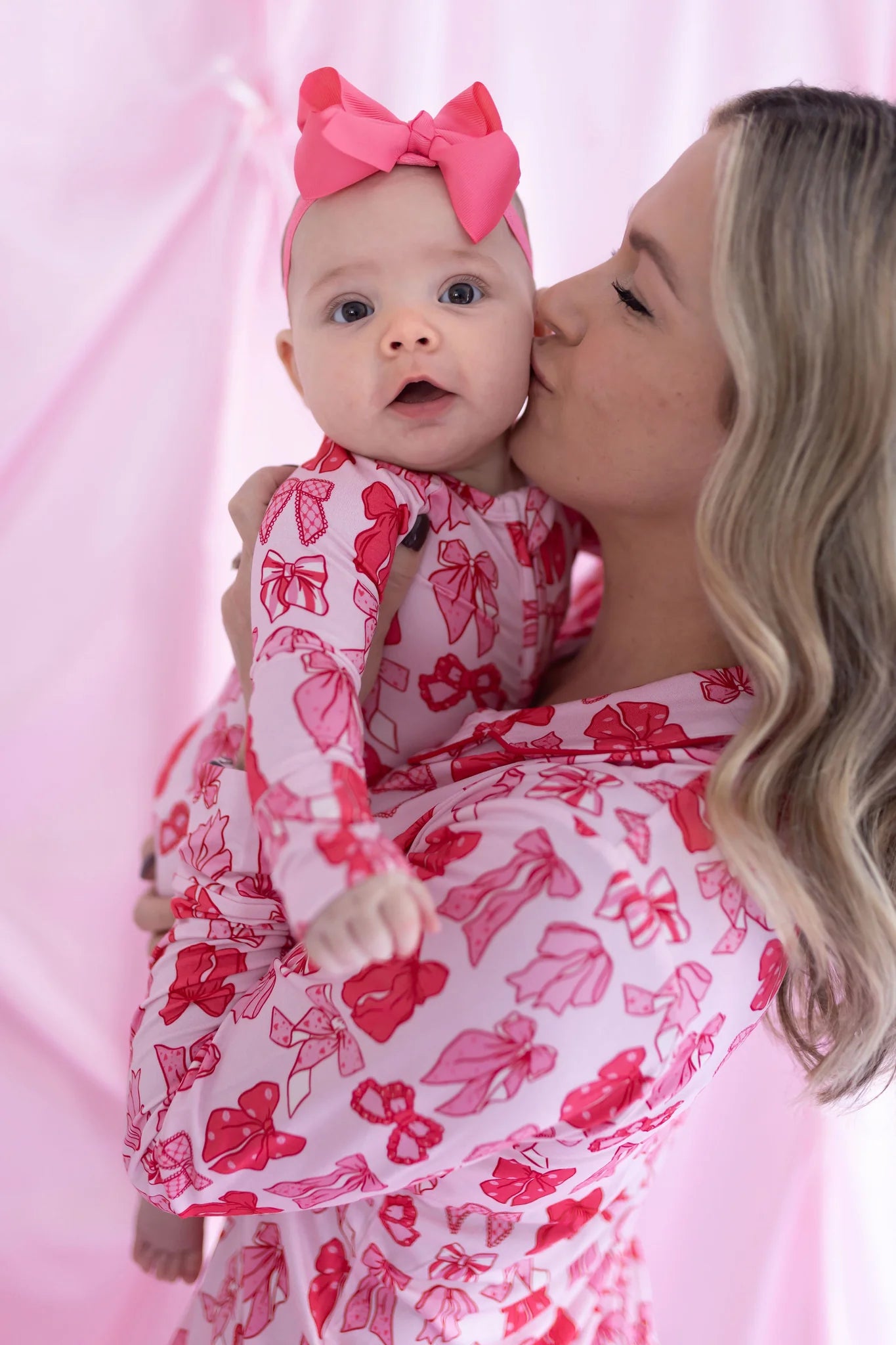 Valentine's Bow Zipper Romper