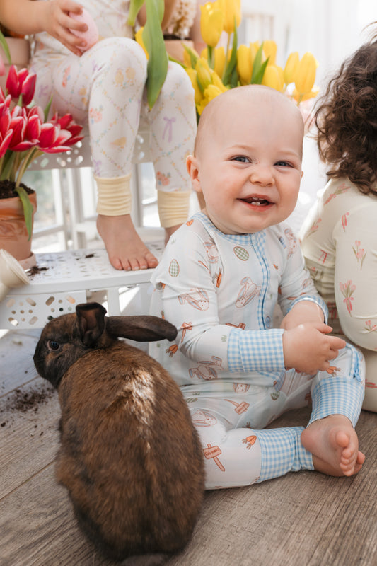 Oliver Rabbit Zipper Romper