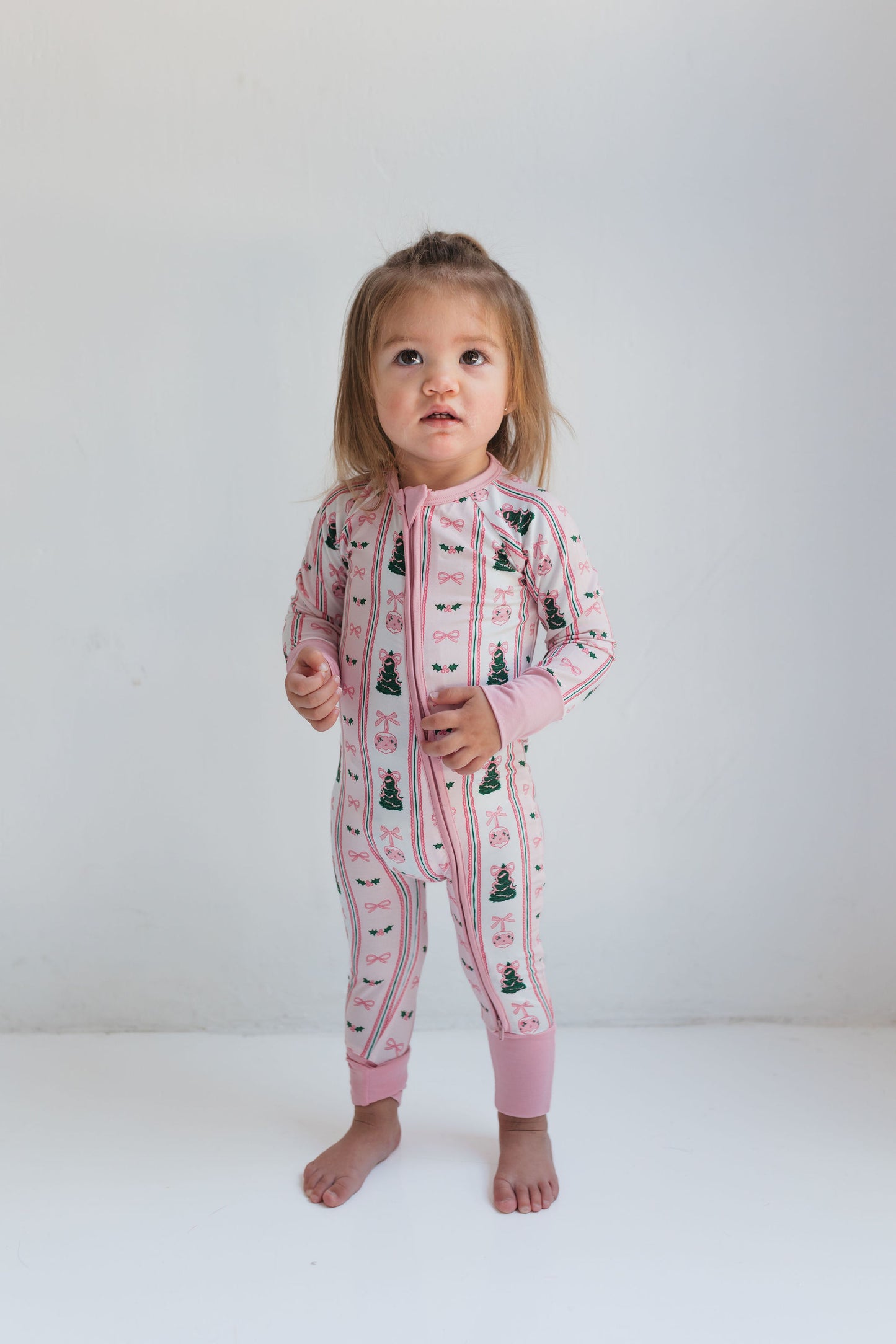 Pinkmas Zipper Romper