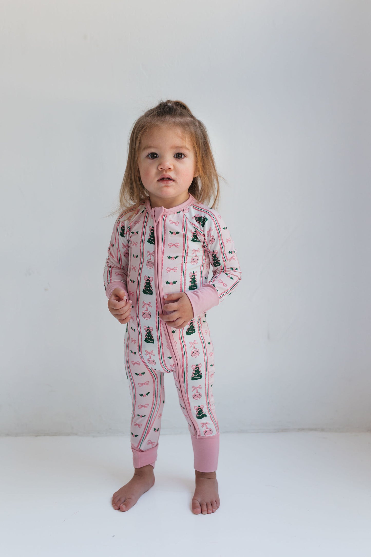Pinkmas Zipper Romper