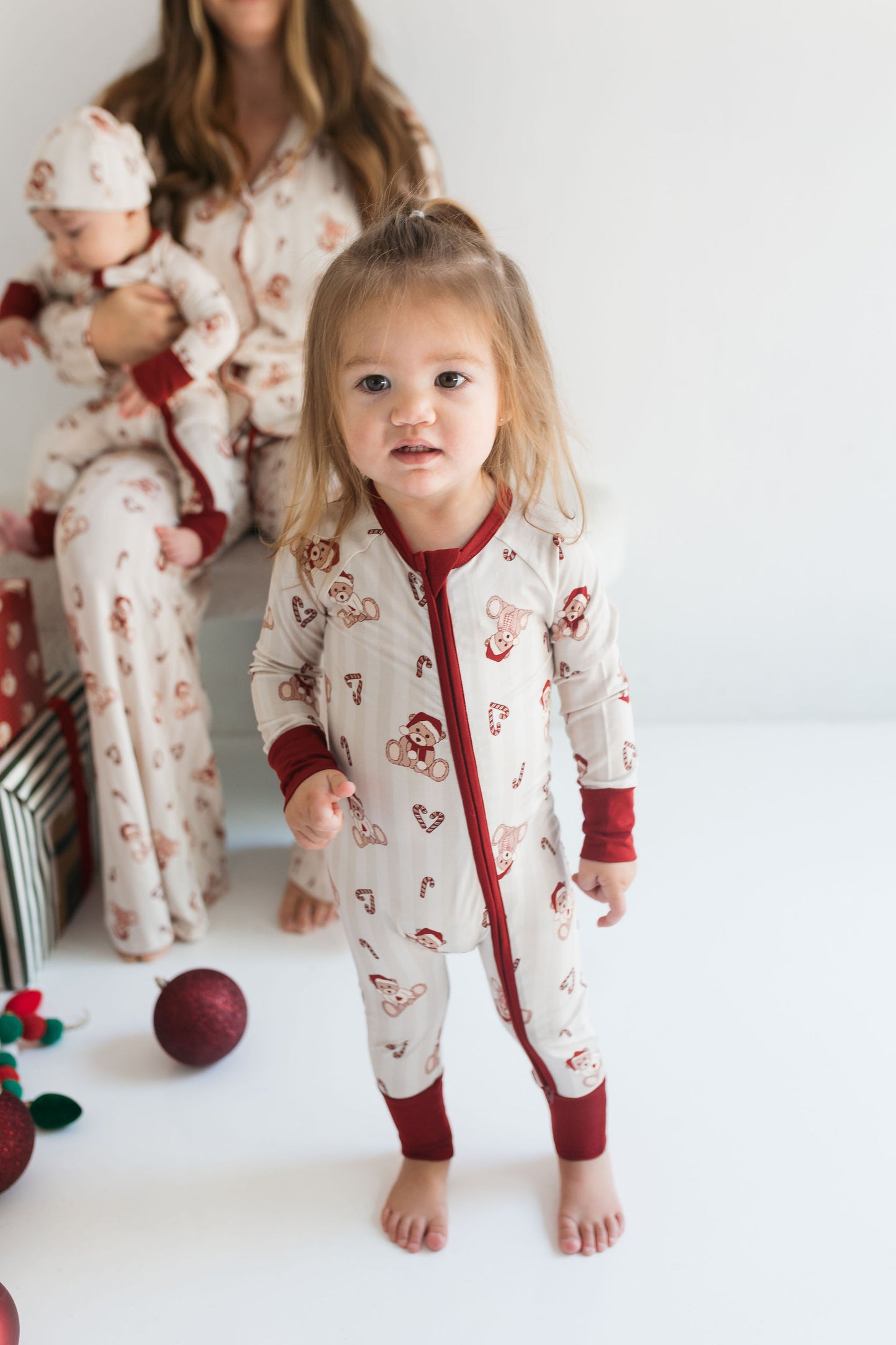 Bear-y Merry Zipper Romper
