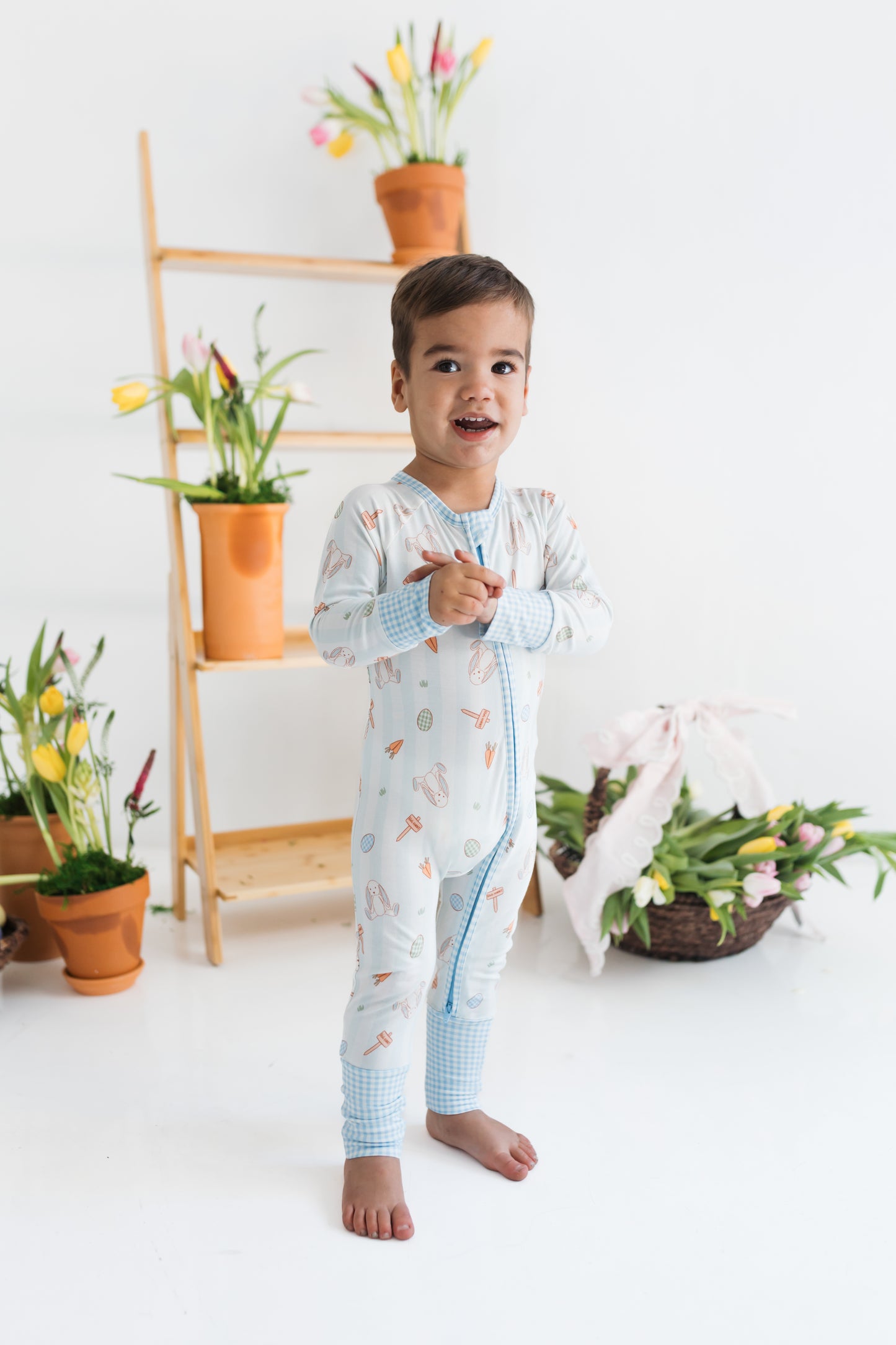Oliver Rabbit Zipper Romper - view 8