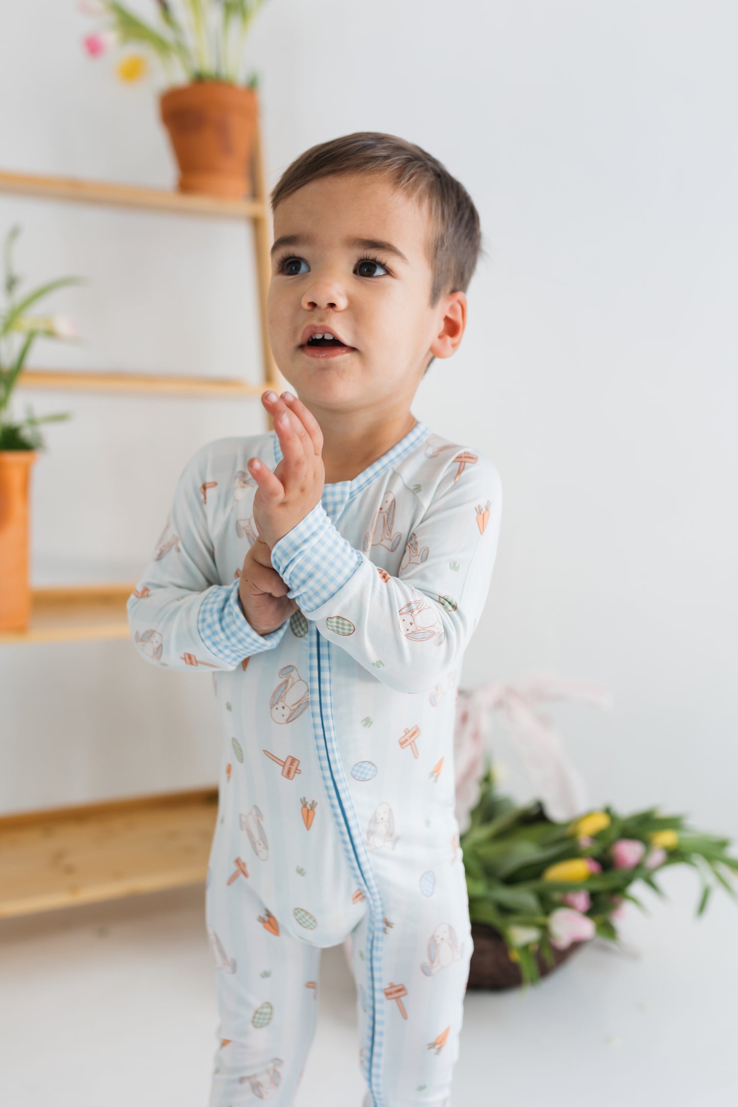 Oliver Rabbit Zipper Romper - view 3