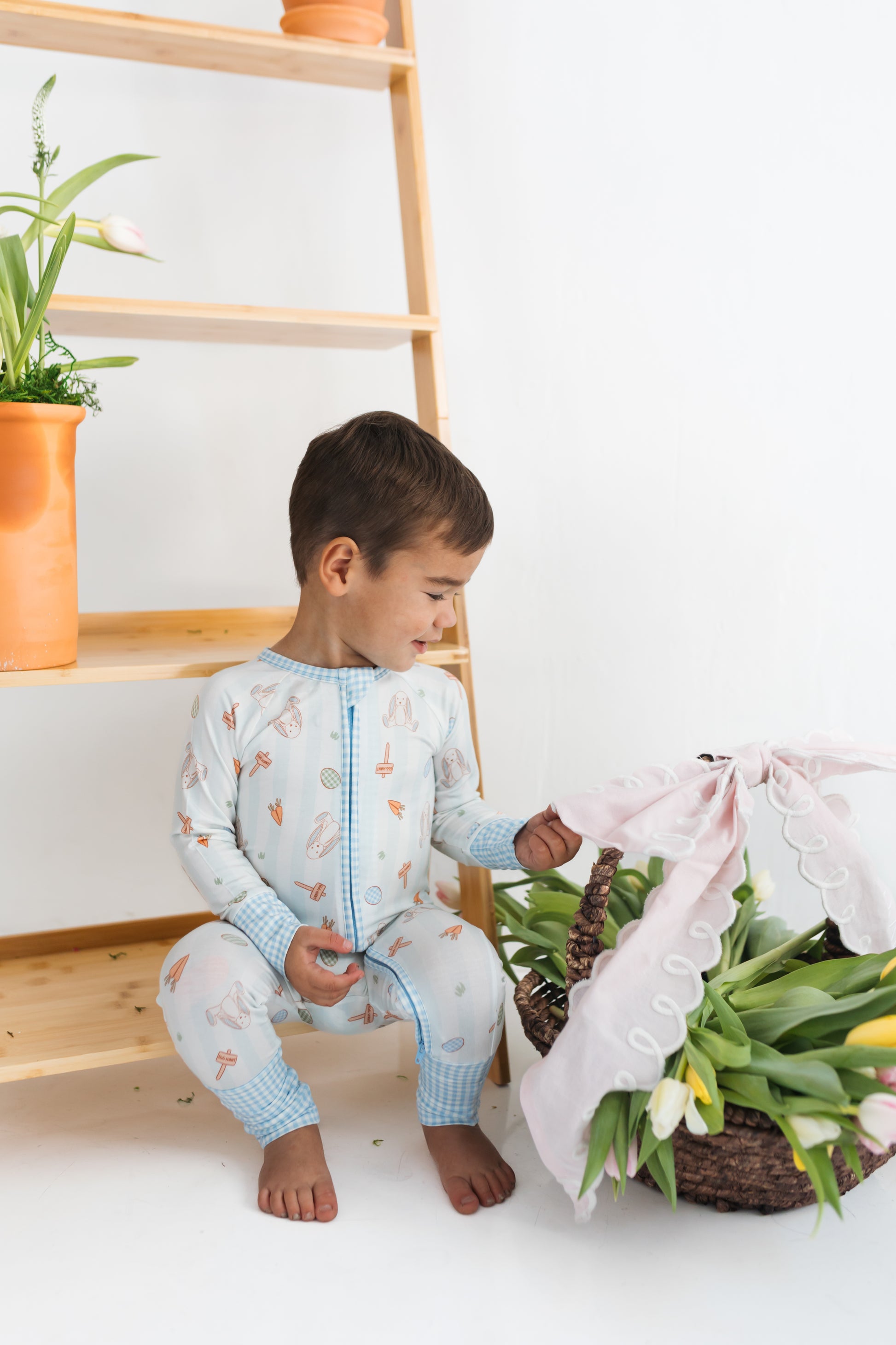 Oliver Rabbit Zipper Romper - view 6