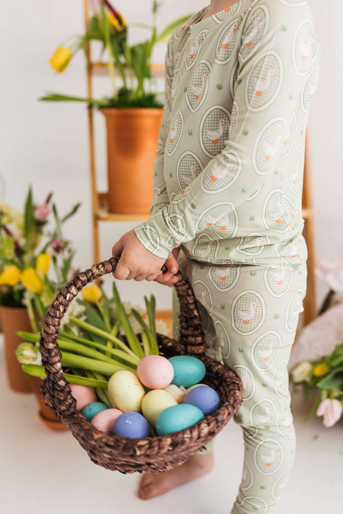 Green Little Goose Two Piece Set