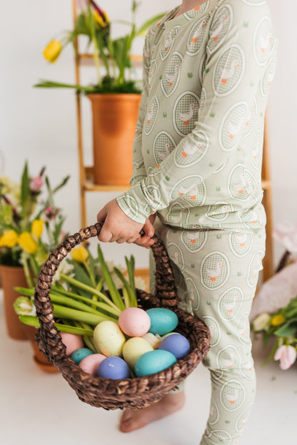 Green Little Goose Two Piece Set