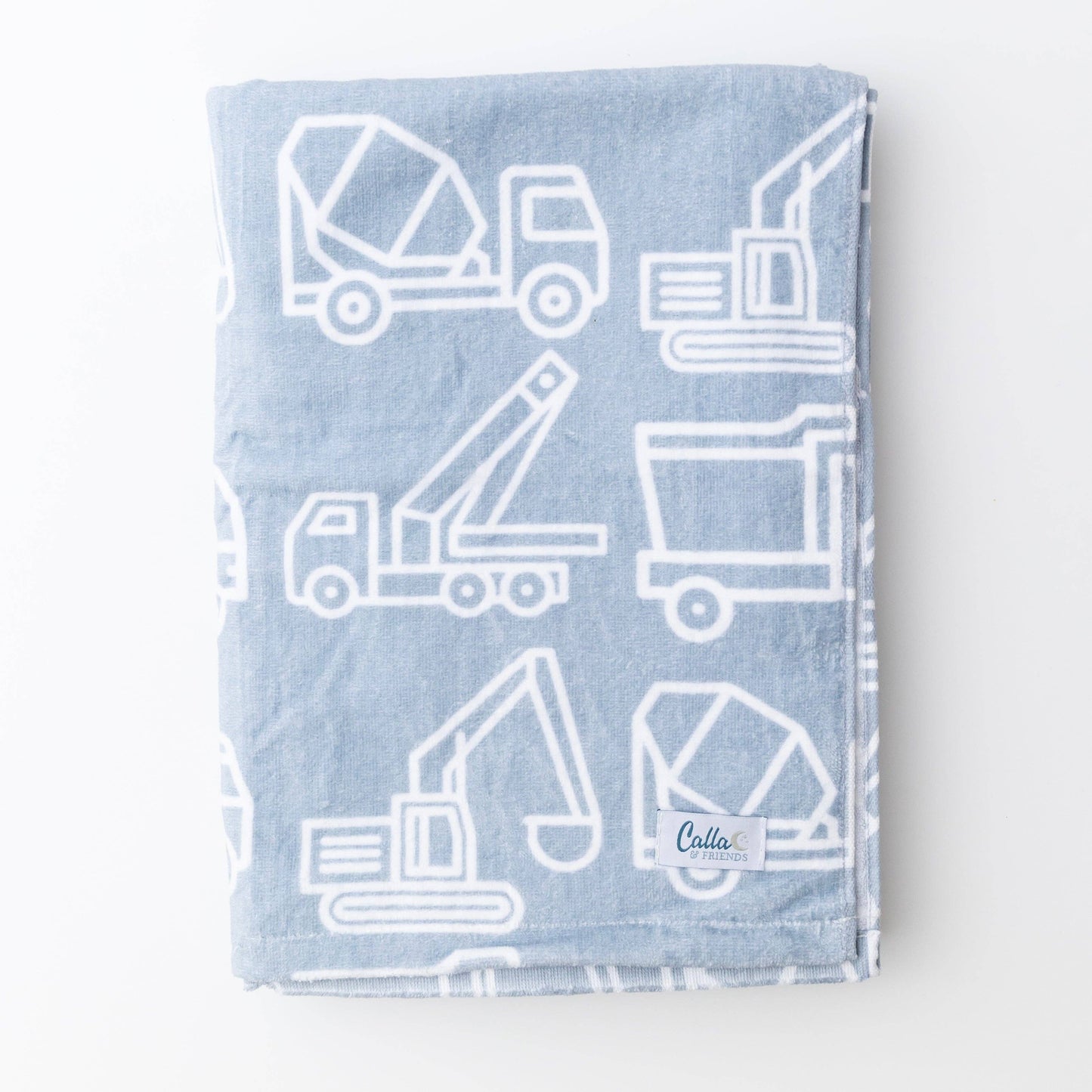 The Kenzie Beach Towel & Wet Bag - Trucks & Diggers