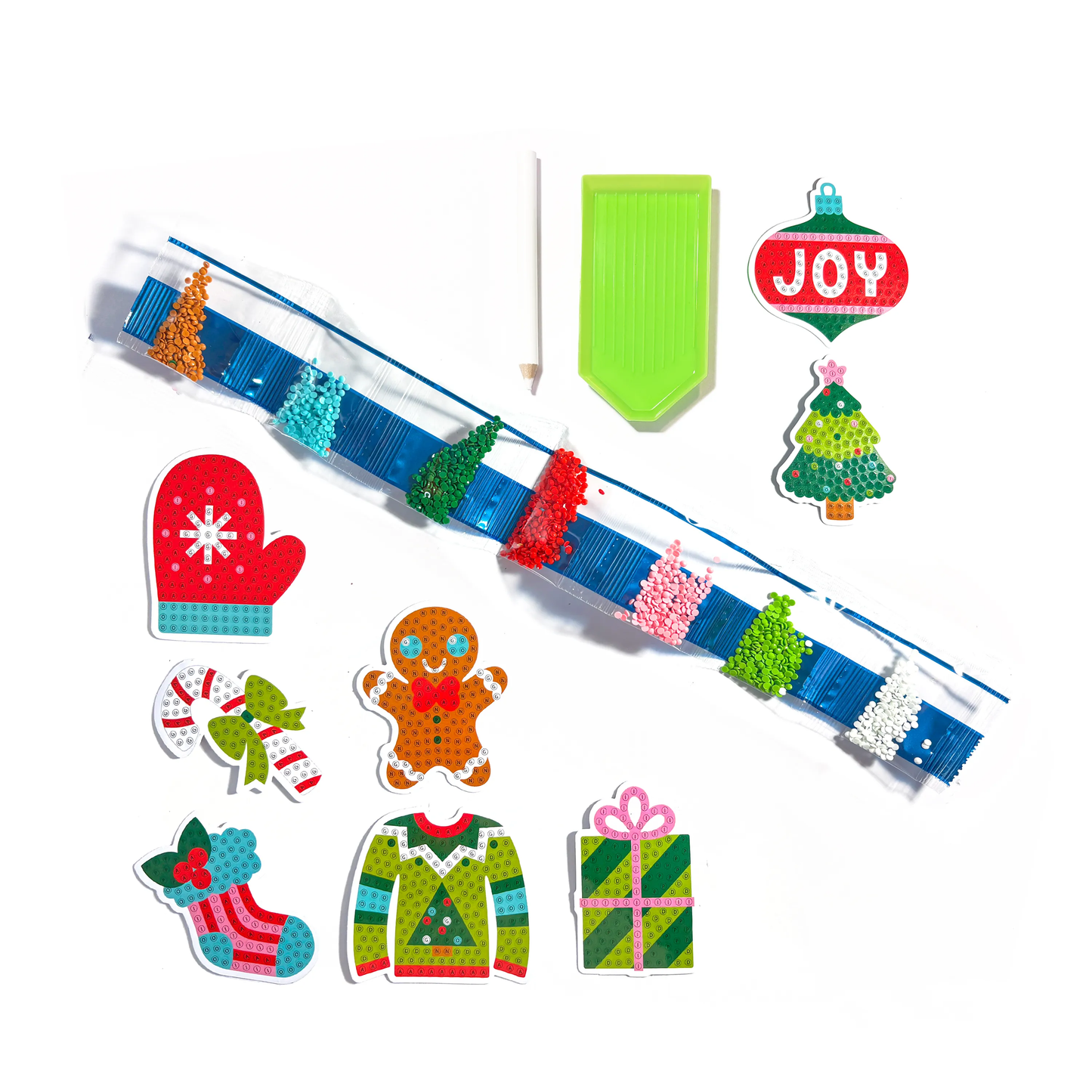 Mini Razzle Dazzle DIY Gem Sticker Kit - Jingle & Joy - view 2