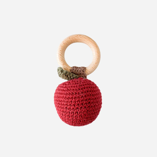 Apple | Cotton Crochet Rattle Teether
