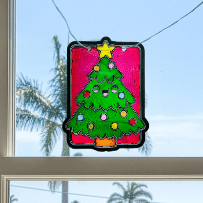 Mini Scratch & Scribble Window Banner Kit - Festive Friends - view 2