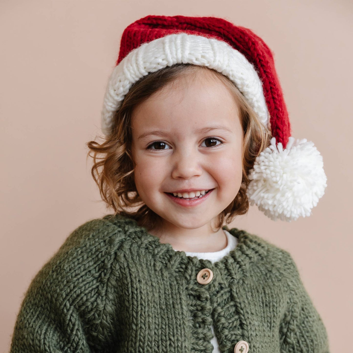 Nicholas Santa Hat | Hand Knit Kids & Baby Christmas Holiday