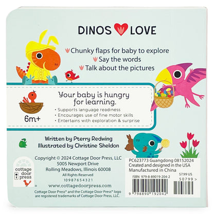 Dinos Love Jelly Beans Easter Lift a Flap Board Book