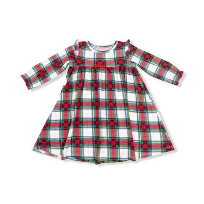 Holiday Plaid Loungewear Gown
