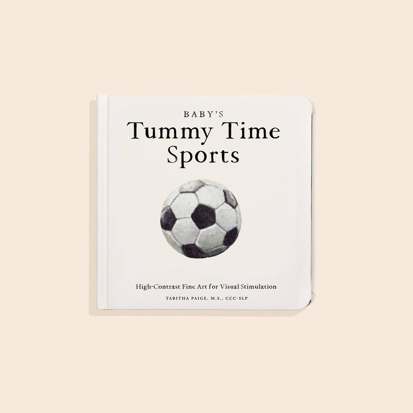 Baby's Tummy Time Sports: High-Contrast Fine Art for Visual