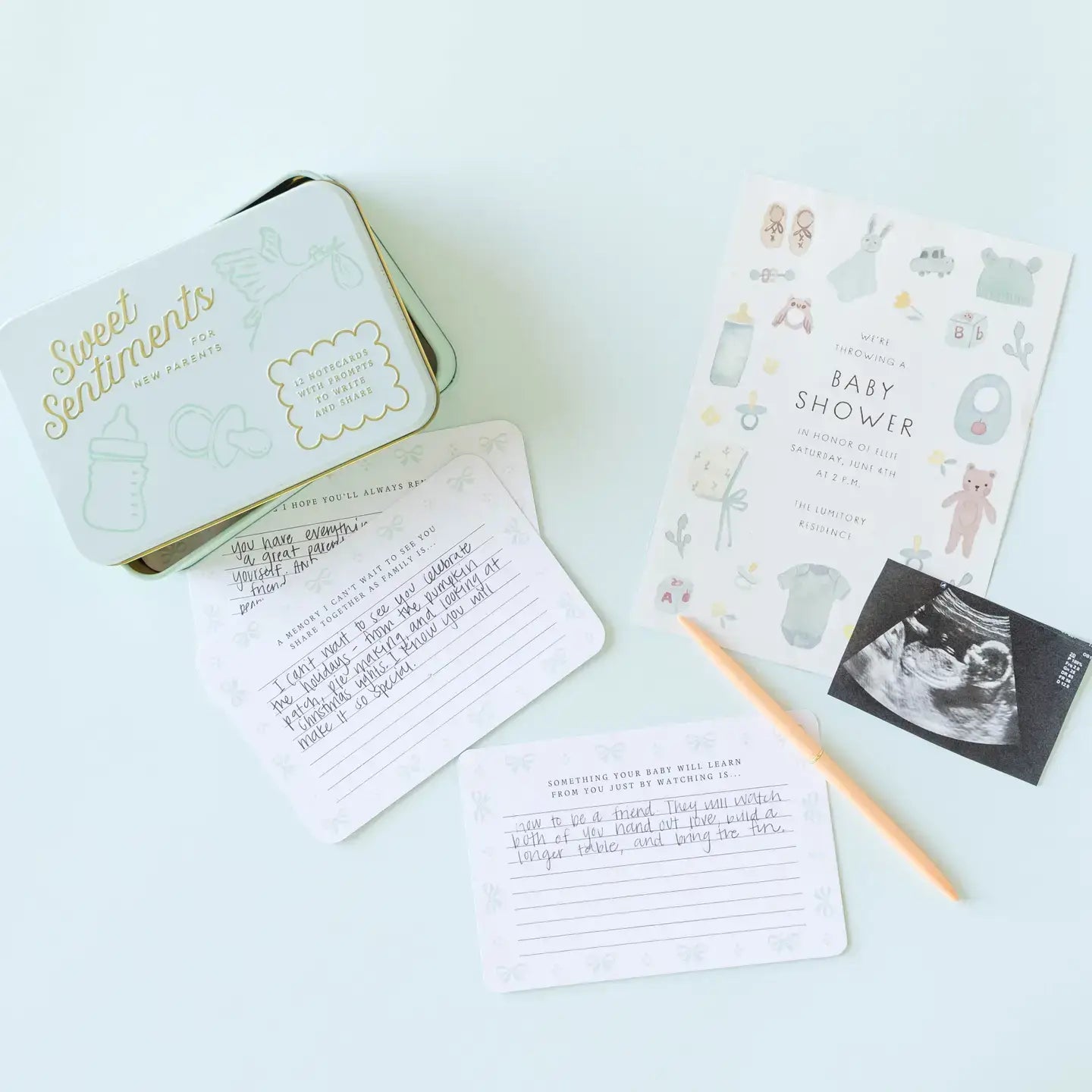 Sweet Sentiments Notecards for New Parents