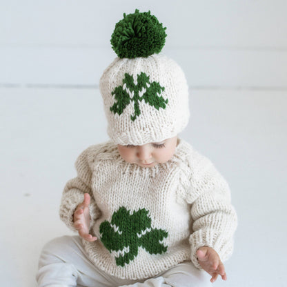 Shamrock St. Patrick's Day Hand Knit Beanie