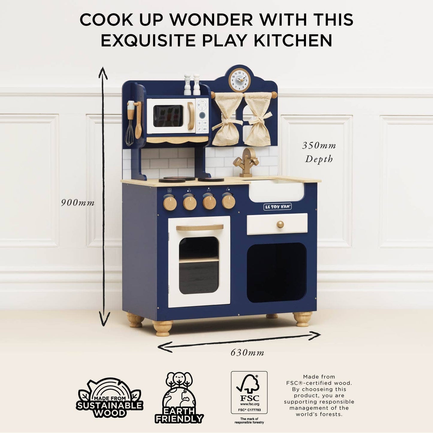 Oxford Wooden Play Kitchen *In store pickup only*