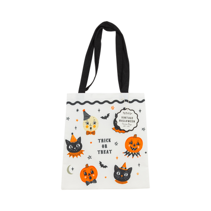 Vintage Halloween Characters Canvas Tote Bag