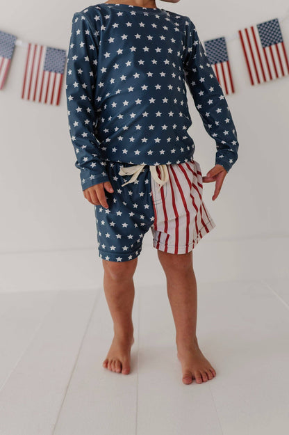 American Flag Swim Shorts