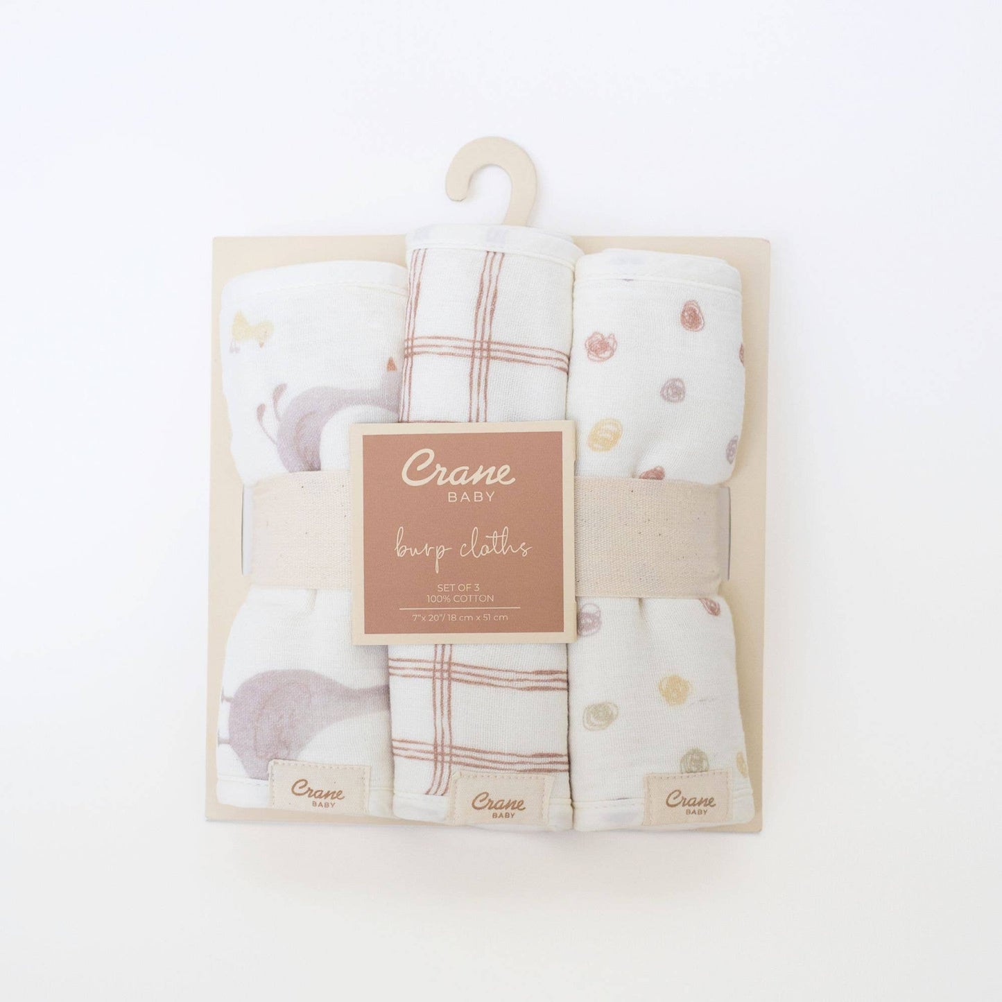 Charlie 3-pc. Farmhouse Goose Burp Cloth Set