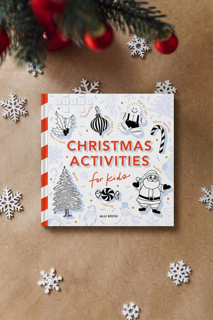 Christmas Activities holiday activity book for kids cover
