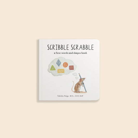 Scribble Scrabble: A Board Book of First Words