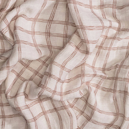 Charlie 2-pc. Farmhouse Goose/Check Swaddle Set