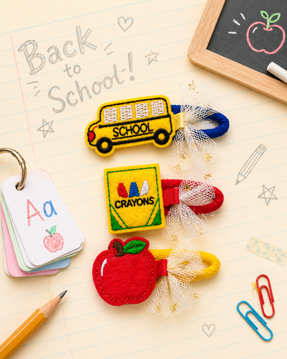 First Day Flair Hair Clips