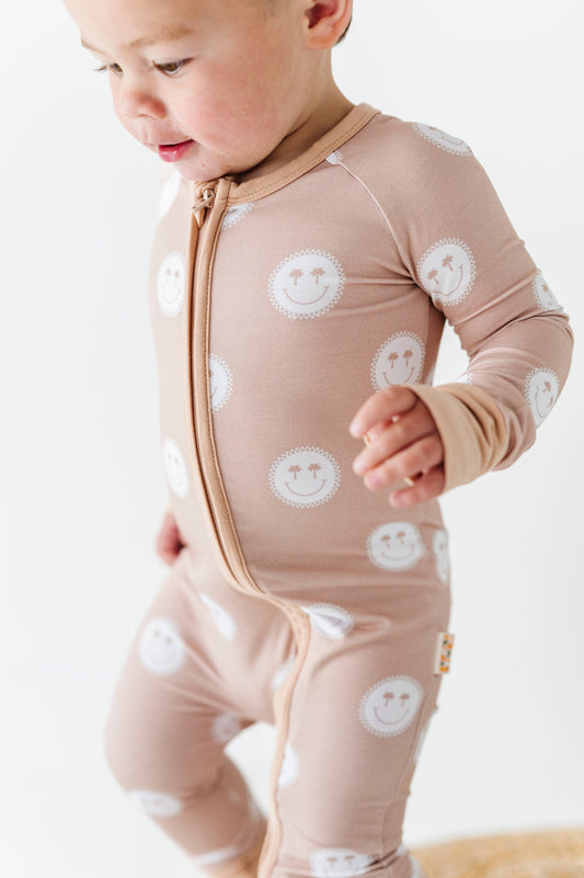 Sandy Smiles Bamboo Zippy Romper