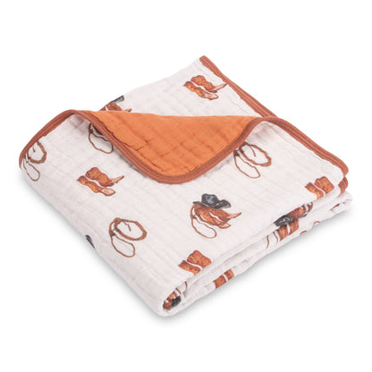 Better in Boots Muslin Quilt Baby & Kids Blanket