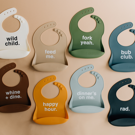 Silicone Bib - Lightning Smile