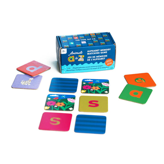 Animals A to Z Alphabet Memory Matching Game