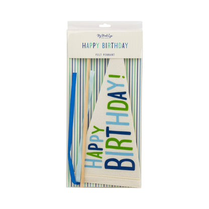 Happy Birthday Felt Pennant Banner