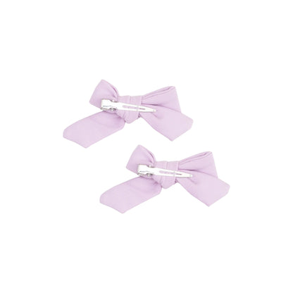 2 Pack Hair Bow with Clip - Solid Winsome Orchid