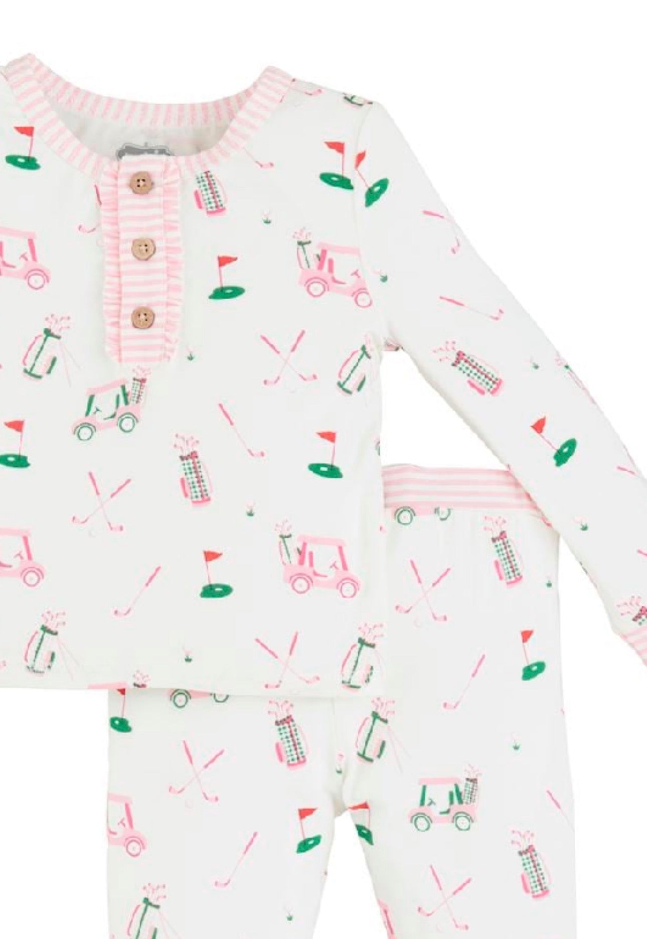 Pink Golf Pajama Set